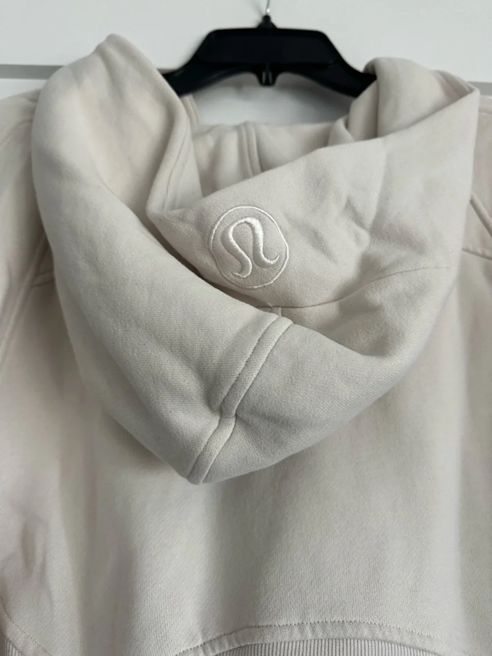 Lululemon Scuba Oversized Half-zip Hoodie - Size M/L - Natural Ivory